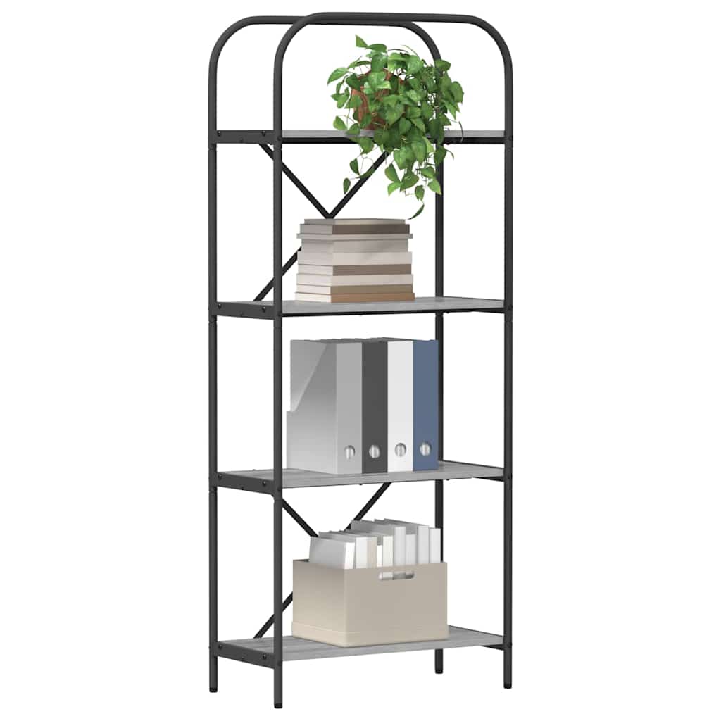vidaXL Boekenkast Grijs sonoma 60 x 30 x 146 cm Bewerkt hout