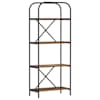 vidaXL Raamatukapp 4 tasandit 60 x 30 x 146 cm Tehispuit Vana puit