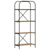 vidaXL Raamatukapp 4 tasandit 60 x 30 x 146 cm Tehispuit K&auml;sit&ouml;&ouml;puu