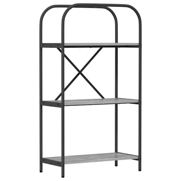 vidaXL Raamatukapp 3 tasandit 60 x 30 x 109 cm Tehispuit Hall Sonoma