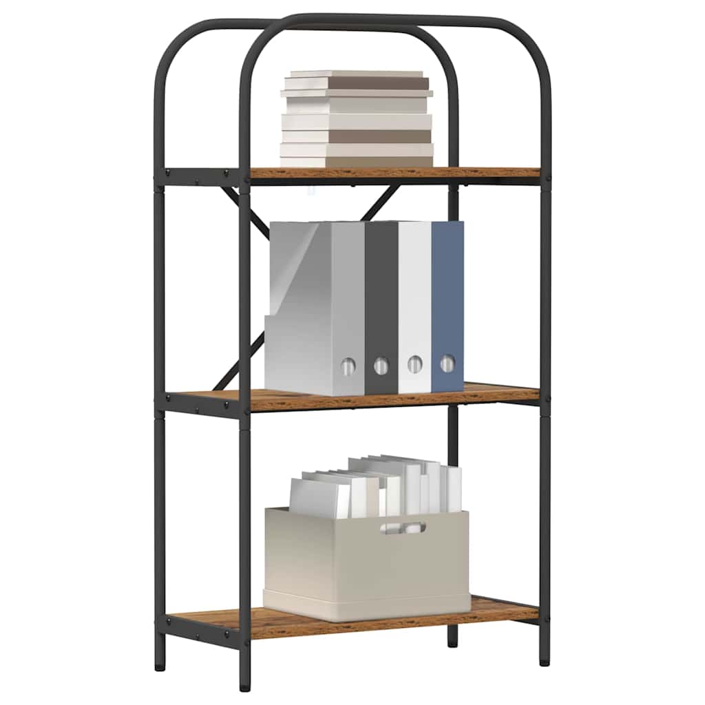 vidaXL Boekenkast Oud hout 60 x 30 x 109 cm Bewerkt hout