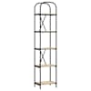 vidaXL Raamatukapp 5 tasandit 40 x 30 x 183 cm Tehispuit Sonoma tamm