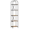 vidaXL Raamatukapp 5 tasandit 40 x 30 x 183 cm Tehispuit Vana puit