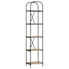 vidaXL Raamatukapp 5 tasandit 40 x 30 x 183 cm Tehispuit K&auml;sit&ouml;&ouml;puu