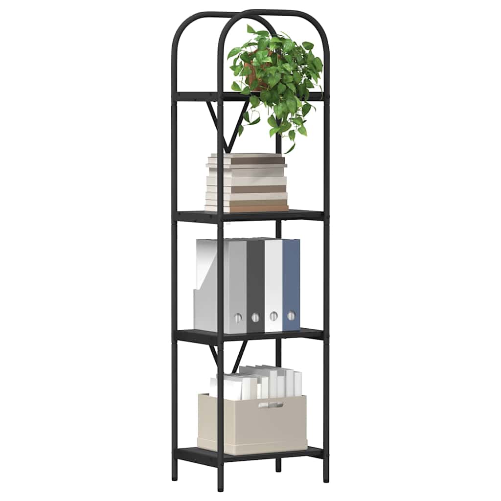 vidaXL Boekenkast Zwart eiken 40 x 30 x 146 cm Bewerkt hout