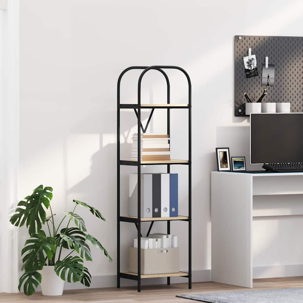vidaXL Raft pentru cărți Stejar sonoma 40 x 30 x 146 cm Lemn compozit