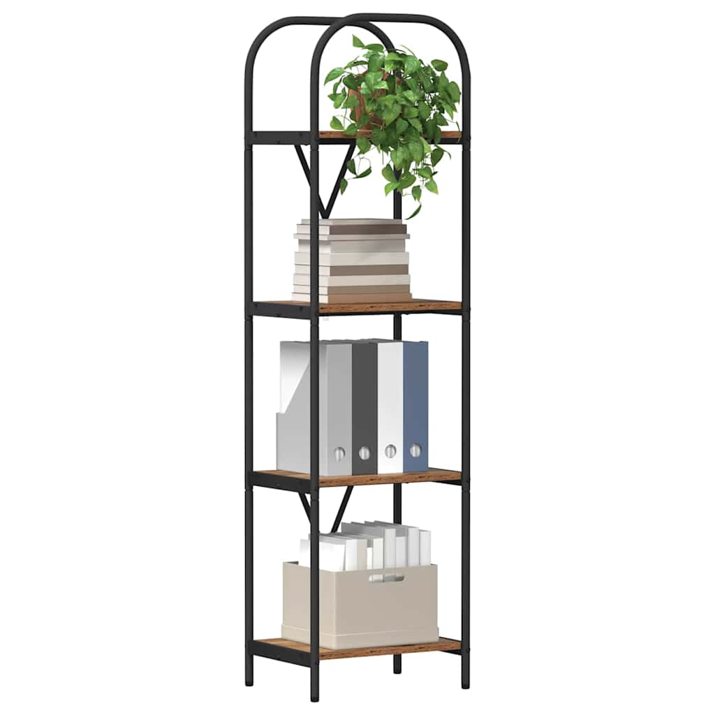 vidaXL Boekenkast Oud hout 40 x 30 x 146 cm Bewerkt hout