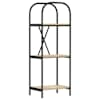 vidaXL Raamatukapp 3 tasandit 40 x 30 x 109 cm Tehispuit Sonoma tamm