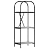 vidaXL Raamatukapp 3 tasandit 40 x 30 x 109 cm Tehispuit Hall Sonoma