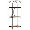 vidaXL Raamatukapp 3 tasandit 40 x 30 x 109 cm Tehispuit Vana puit