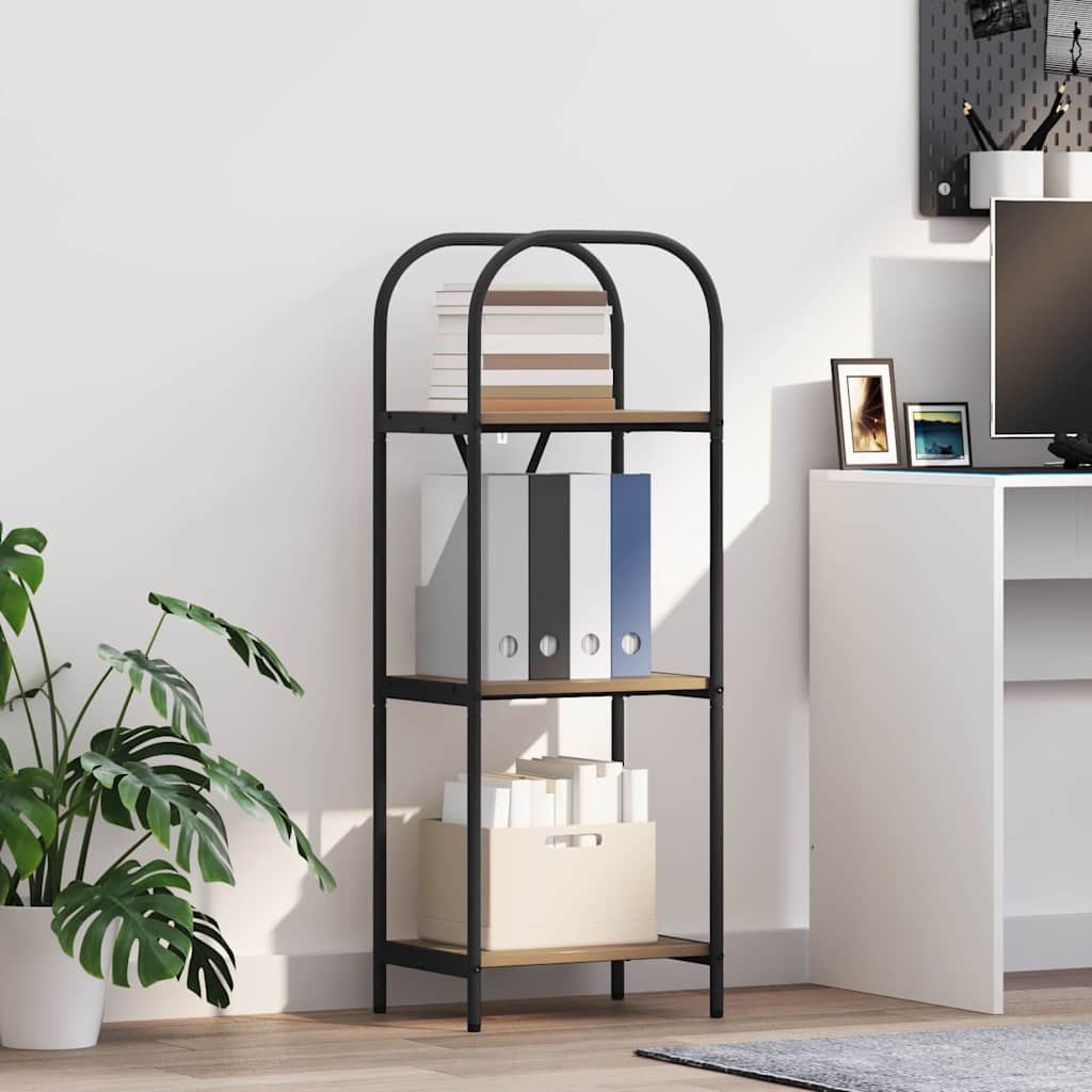 vidaXL Raft pentru cărți stejar artizanal 40 x 30 x 109 cm