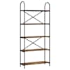 vidaXL Raamatukapp 5 tasandit 80 x 30 x 183 cm Tehispuit