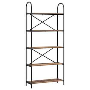 vidaXL Raamatukapp 5 tasandit 80 x 30 x 183 cm Tehispuit Vana puit