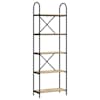vidaXL Raamatukapp 5 tasandit 60 x 30 x 183 cm Tehispuit Sonoma tamm