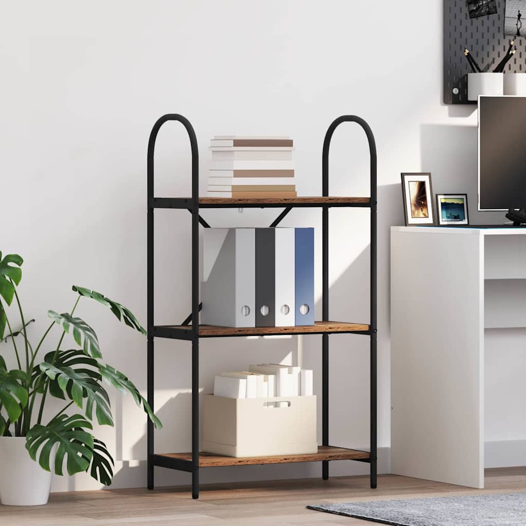 Bogreol Gammelt træ 60 x 30 x 109 cm Konstrueret træ