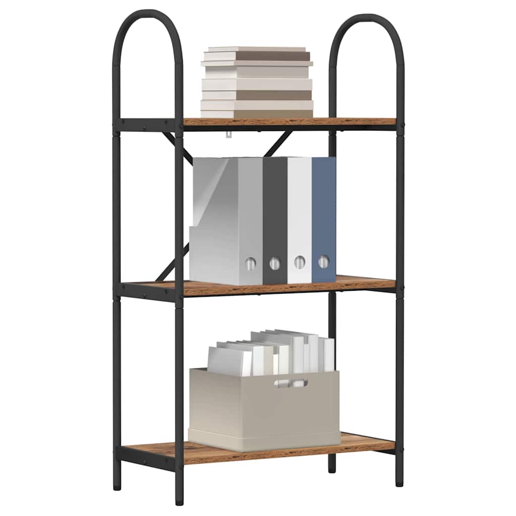 vidaXL Boekenkast Oud hout 60 x 30 x 109 cm Bewerkt hout