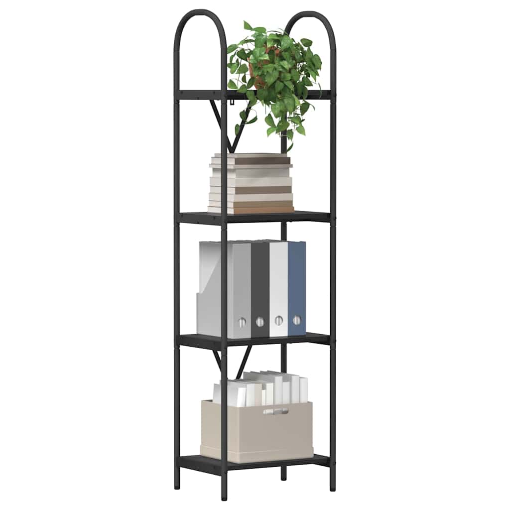 vidaXL Boekenkast Zwart eiken 40 x 30 x 146 cm Bewerkt hout