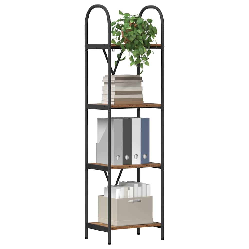 vidaXL Boekenkast Oud hout 40 x 30 x 146 cm Bewerkt hout