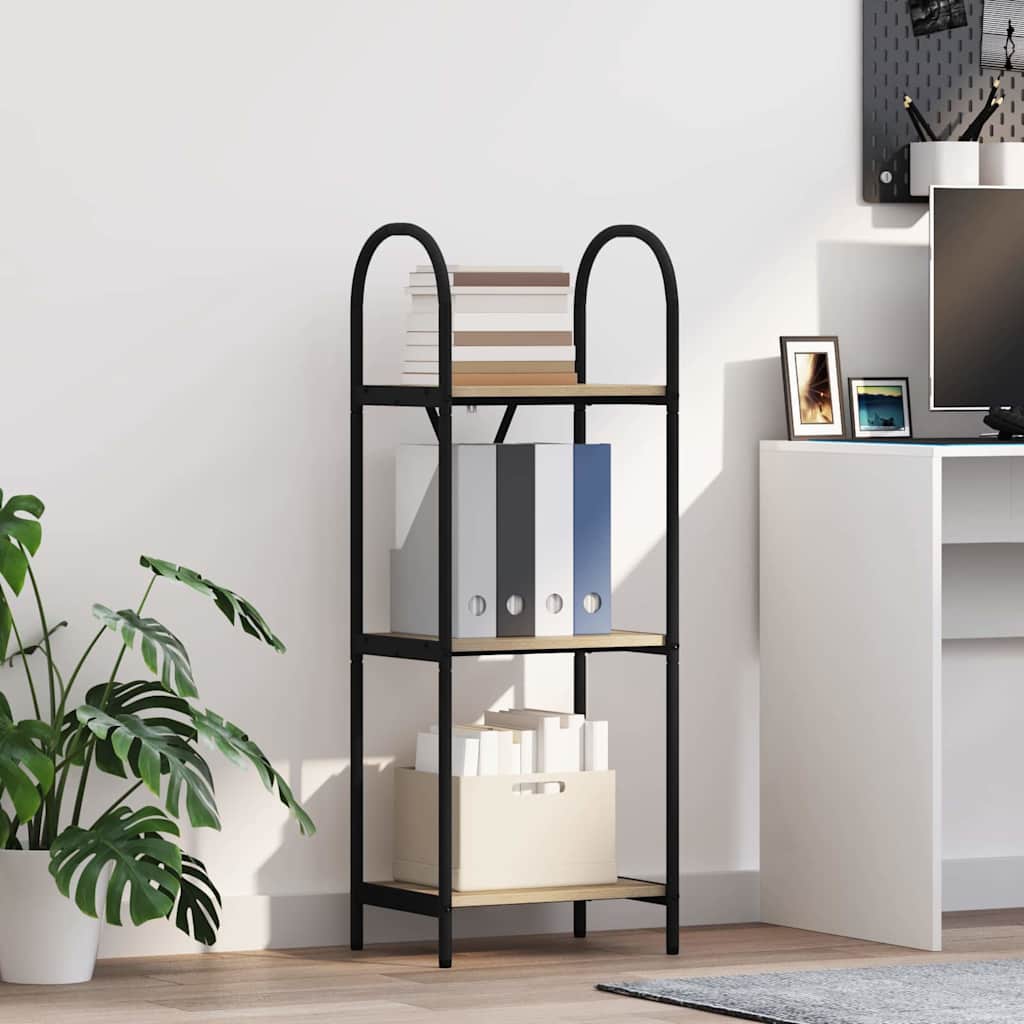 vidaXL Raft pentru cărți Stejar sonoma 40 x 30 x 109 cm Lemn compozit