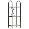 vidaXL Raamatukapp 3 tasandit 40 x 30 x 109 cm Tehispuit Sonoma tamm