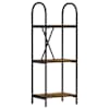 vidaXL Raamatukapp 3 tasandit 40 x 30 x 109 cm Tehispuit