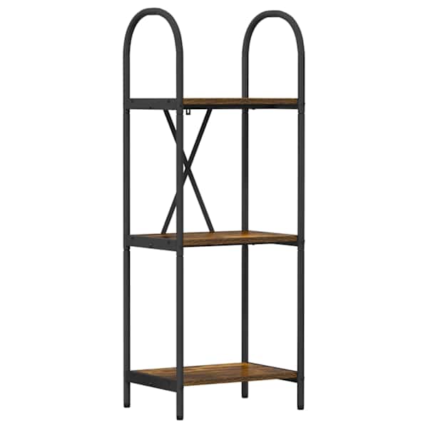 vidaXL Raamatukapp 3 tasandit 40 x 30 x 109 cm Tehispuit