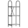 vidaXL Raamatukapp 3 tasandit 40 x 30 x 109 cm Tehispuit Hall Sonoma