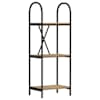 vidaXL Raamatukapp 3 tasandit 40 x 30 x 109 cm Tehispuit K&auml;sit&ouml;&ouml;puu