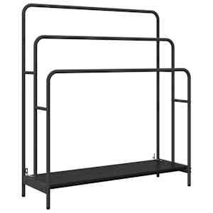 Stojan na oblečení s policí Černý dub 90 x 30 x 100,5 cm - obrázek 2