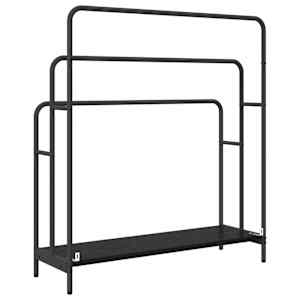 Stojan na oblečení s policí Černý dub 90 x 30 x 100,5 cm - obrázek 7