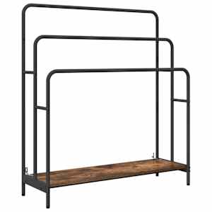 Stojan na oblečení s policí Kouřový dub 90 x 30 x 100,5 cm - obrázek 2