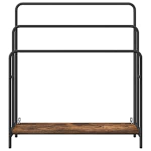 Stojan na oblečení s policí Kouřový dub 90 x 30 x 100,5 cm - obrázek 5