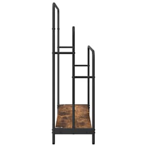 Stojan na oblečení s policí Kouřový dub 90 x 30 x 100,5 cm - obrázek 6