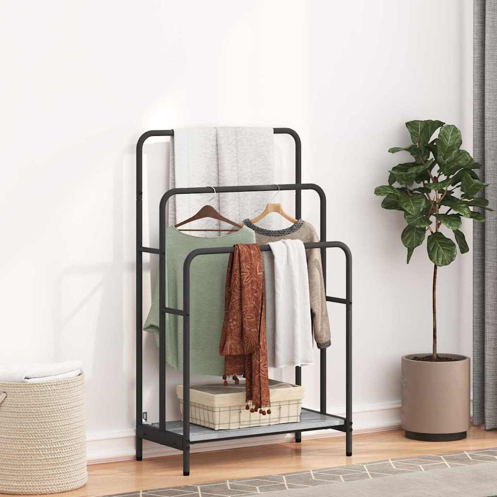 vidaXL Stativ pentru haine sonoma gri 60 x 30 x 100.5 cm Lemn compozit