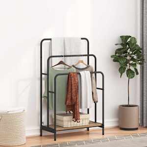 Sušilnik za oblačila s polico Umetni hrast 60 x 30 x 100,5 cm