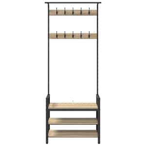 Věšák na kabáty Sonoma dub 75 x 34 x 184 cm Kompozitní dřevo - obrázek 5