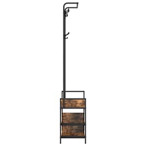 Věšák na kabáty Kouřový dub 75 x 34 x 184 cm Kompozitní dřevo - obrázek 6