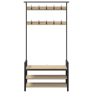Věšák na kabáty Sonoma dub 95 x 34 x 184 cm Kompozitní dřevo - obrázek 5