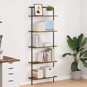 Knjižna polica Dimljeni oreh 60 x 24 x 168 cm Konstruiran les