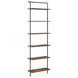 vidaXL Raamatukapp 6 tasandit 60 x 24 x 203 cm Tehispuit