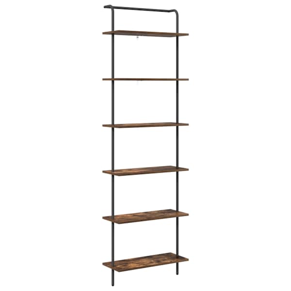 vidaXL Raamatukapp 6 tasandit 60 x 24 x 203 cm Tehispuit