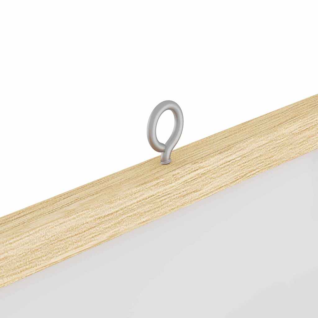 Mágneses fehértábla Fehér 80 x 1.4 x 80 cm Tömör fenyőfa 