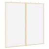 vidaXL Teabepaneel 80 x 80 x 1.4 cm M&auml;nnipuit Valge Kokkupandav
