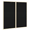 vidaXL Teabepaneel 80 x 80 x 1.4 cm M&auml;nnipuit Must Kokkupandav