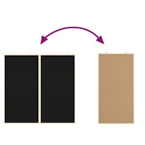 Informační nástenka Černá 80 x 80 x 1.4 cm - obrázek 9