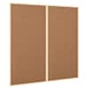 vidaXL Teabepaneel 100 x 100 x 1,4 cm M&auml;nnipuit Pruun Kokkupandav