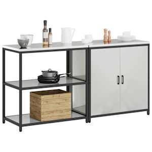 Kuchyňská skladovací sada HATTEM 2 pcs Stříbrná - obrázek 3