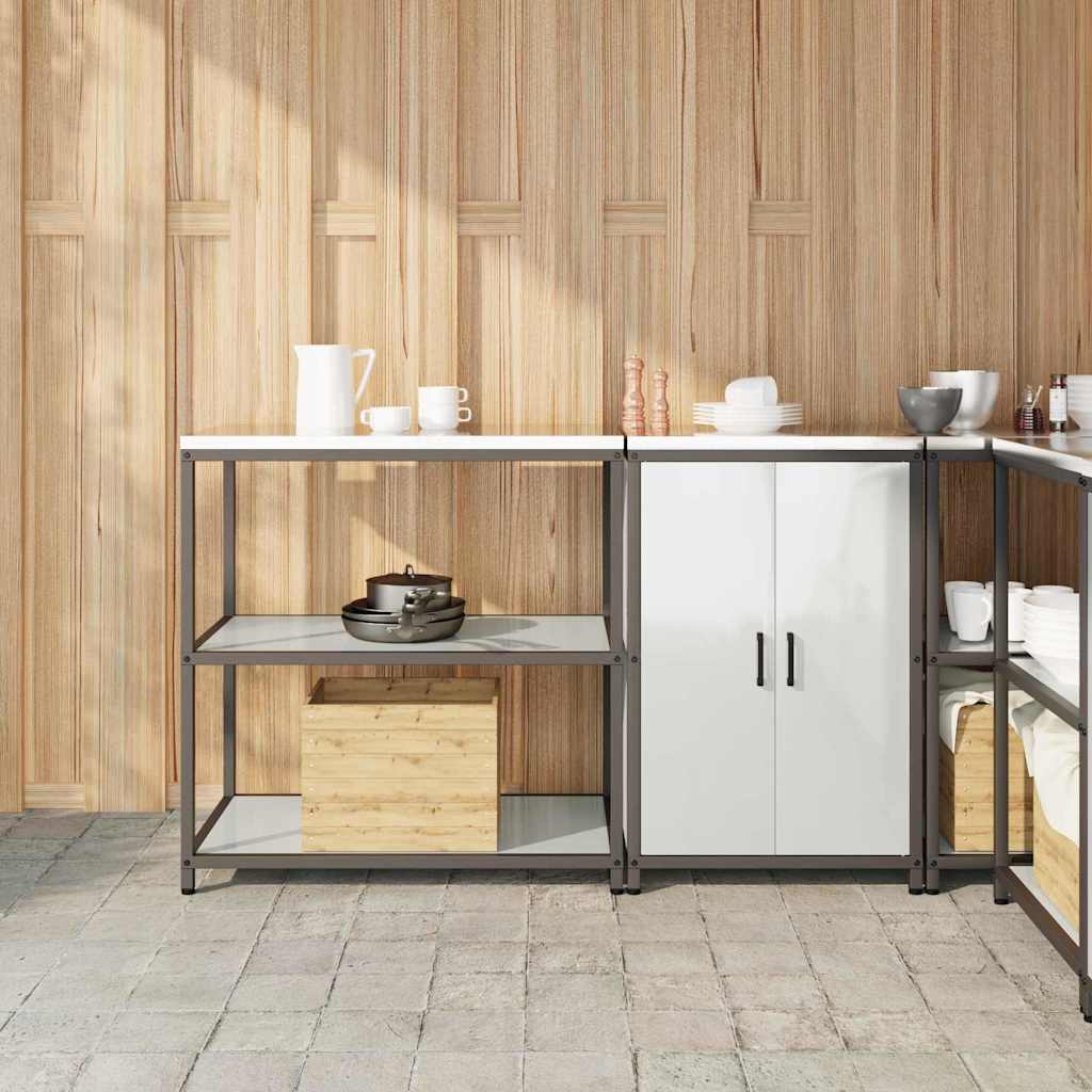Köögivarustus 2 pcs Hõbe 150 x 50 x 92 cm Tsingitud teras