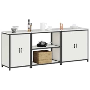 Kuchyňská skladovací sada HATTEM 3 pcs Bílá - obrázek 3