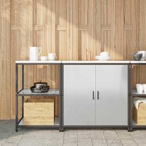 Kuhinjski set za shranjevanje 2 pcs srebrna Nerjaveče jeklo